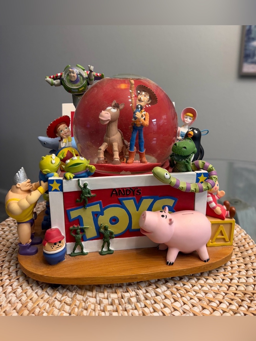 Vintage 1995 Disney Pixar Toy Story Musical Snow Globe – Rare Collector’s Piece